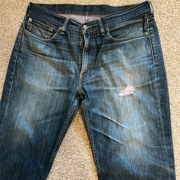 Mens Levi’s 514 Denim Jeans, Pre-Worn in very good shape - size W36 X L30 - Picture 6 of 13